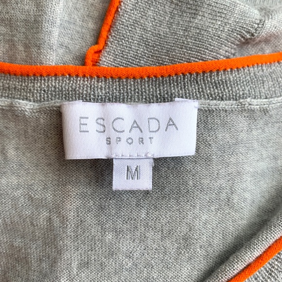 ESCADA Sport gray dragonfly wool top - Picture 11 of 12